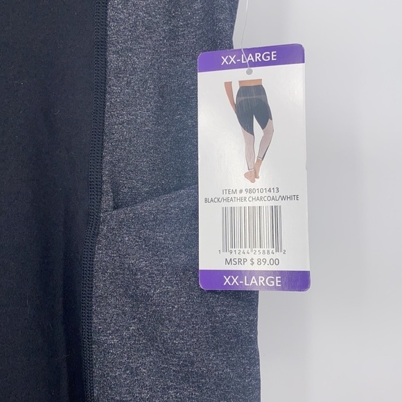 New Active life black and white leggings size xxl women’s - Picture 5 of 10